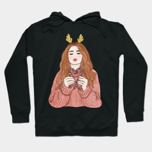 Reindeer girl Hoodie